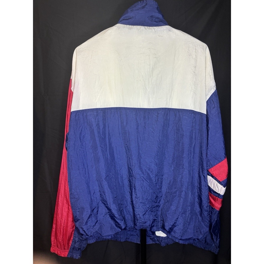 Vintage 90s Perry Ellis America Windbreaker Jacket Colorblock USA Mens L - Picture 7 of 12